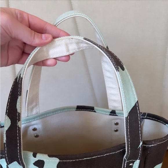 HABLE CONSTRUCTION El Hombre Brown & Turquoise Flower Print Canvas Tote Bag - Picture 12 of 16